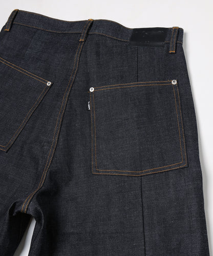 JIEDA　CUT OFF DOUBLE KNEE DENIM PANTS