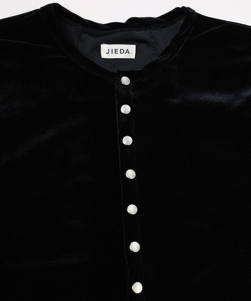 JIEDA　VELOR SNAP CARDIGAN
