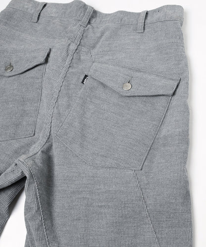 JIEDA　ENGINEERED DRAPING FLARE CORDUROY PANTS