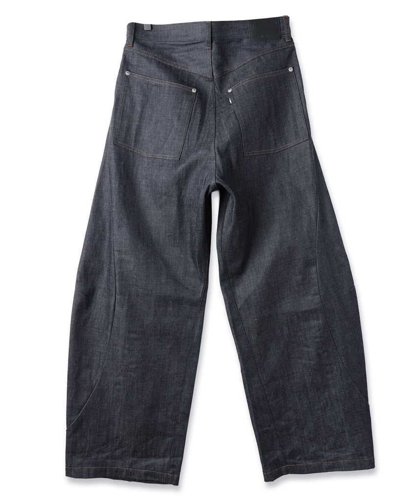 JIEDA　DRAPING DENIM PANTS
