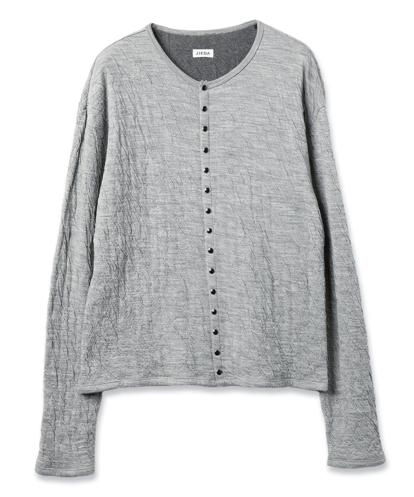 JIEDA　GAUZE SNAP CARDIGAN