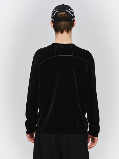 JIEDA　VELOR SNAP CARDIGAN