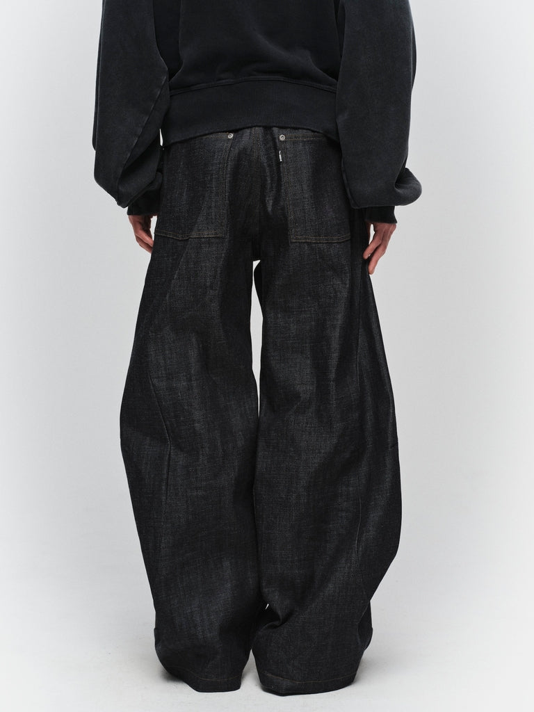 JIEDA　DRAPING DENIM PANTS