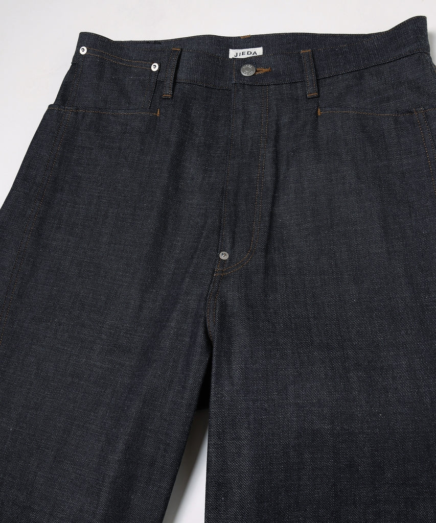 JIEDA　DRAPING DENIM PANTS