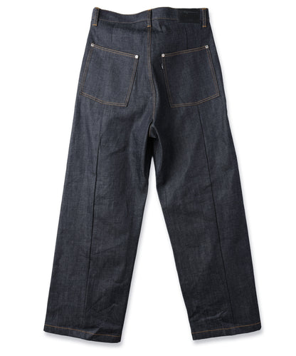 JIEDA　CUT OFF DOUBLE KNEE DENIM PANTS