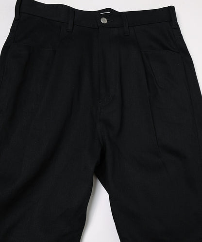 JIEDA　ENGINEERED DRAPING FLARE DENIM PANTS