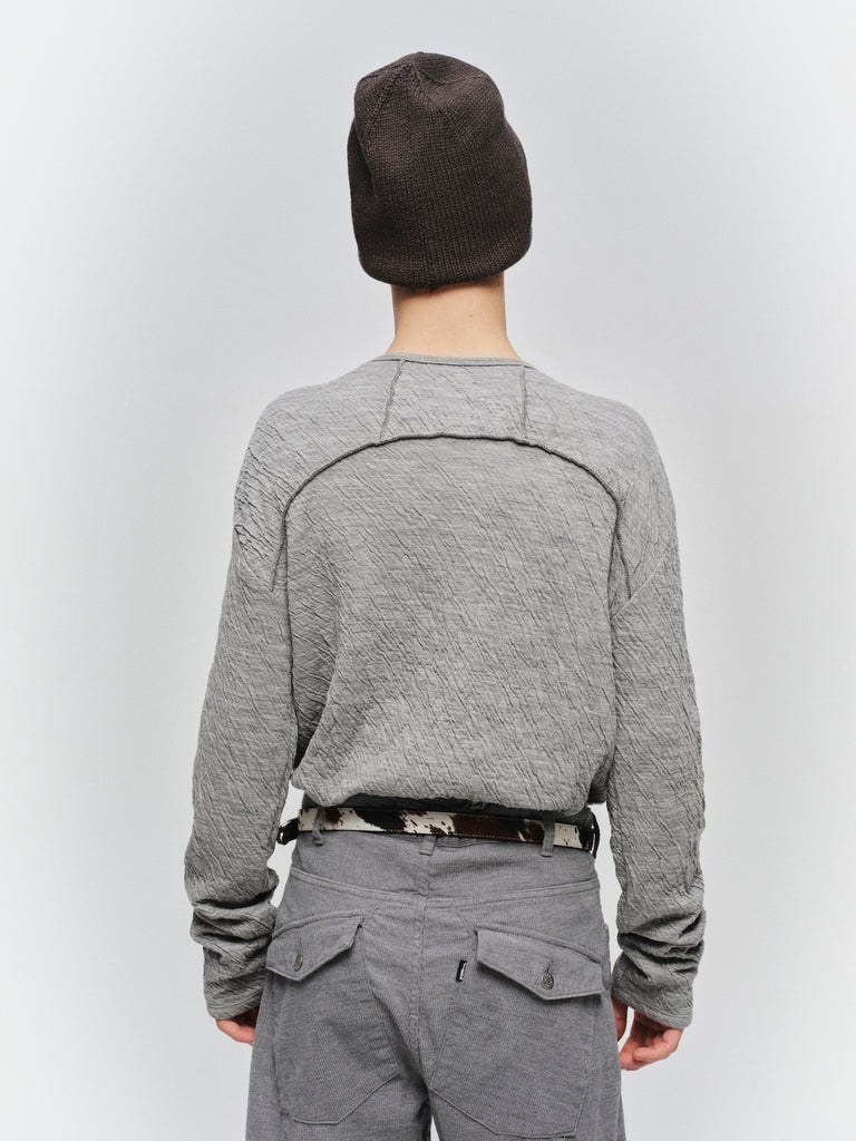 JIEDA　GAUZE SNAP CARDIGAN