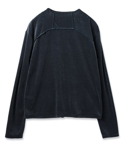 JIEDA　VELOR SNAP CARDIGAN