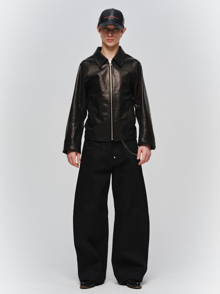 JIEDA　DRAPING DENIM PANTS