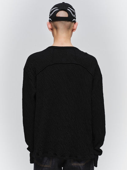 JIEDA　GAUZE SNAP CARDIGAN
