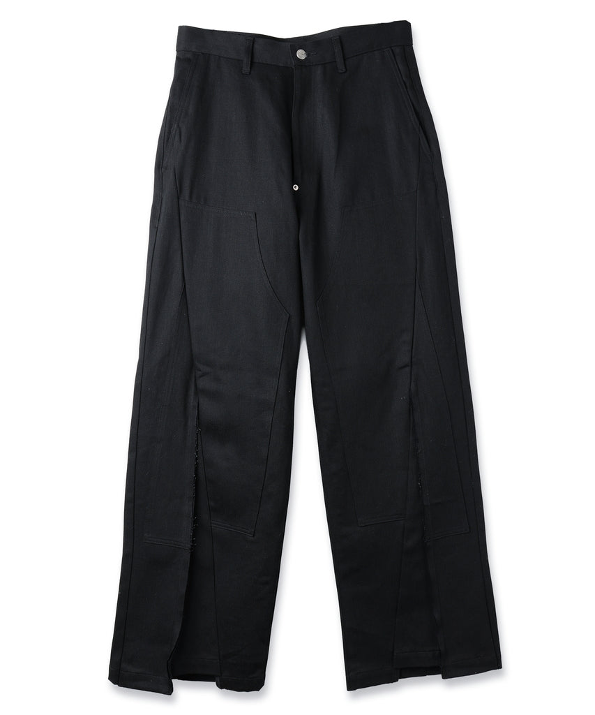 JIEDA　CUT OFF DOUBLE KNEE DENIM PANTS