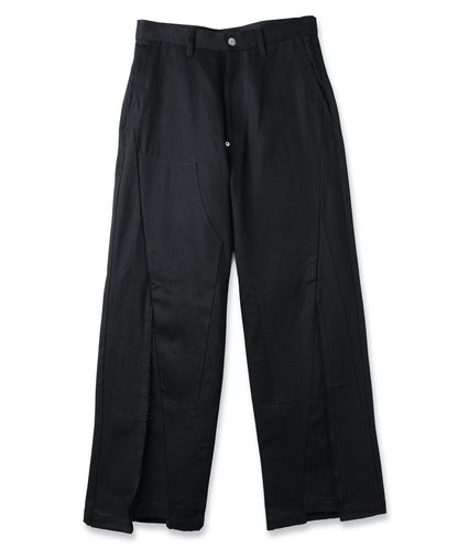 JIEDA　CUT OFF DOUBLE KNEE DENIM PANTS