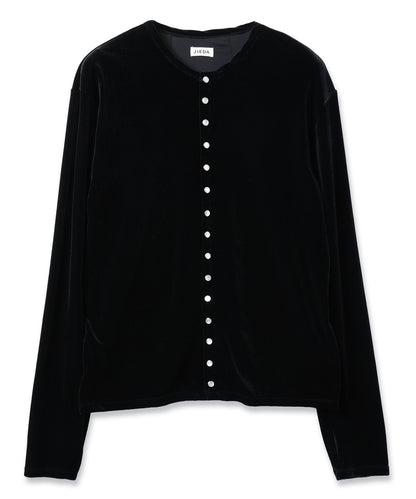 JIEDA　VELOR SNAP CARDIGAN
