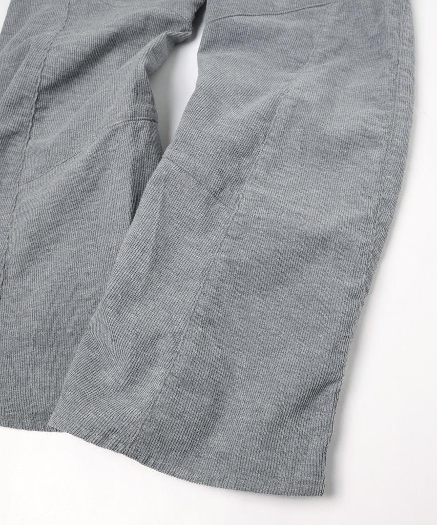 JIEDA　ENGINEERED DRAPING FLARE CORDUROY PANTS