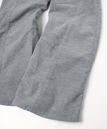 JIEDA　ENGINEERED DRAPING FLARE CORDUROY PANTS