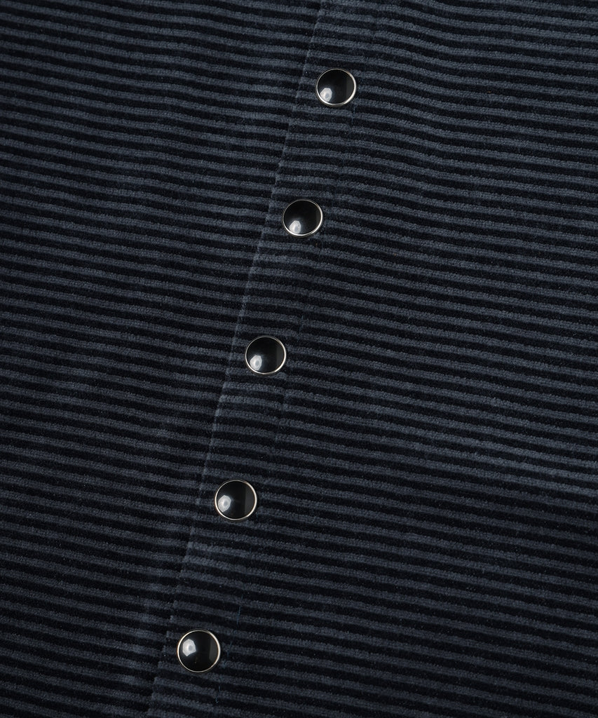 JIEDA　VELOR SNAP CARDIGAN