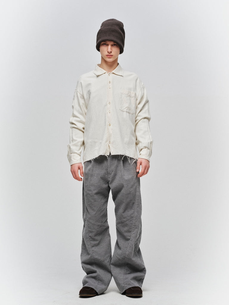 JIEDA　ENGINEERED DRAPING FLARE CORDUROY PANTS