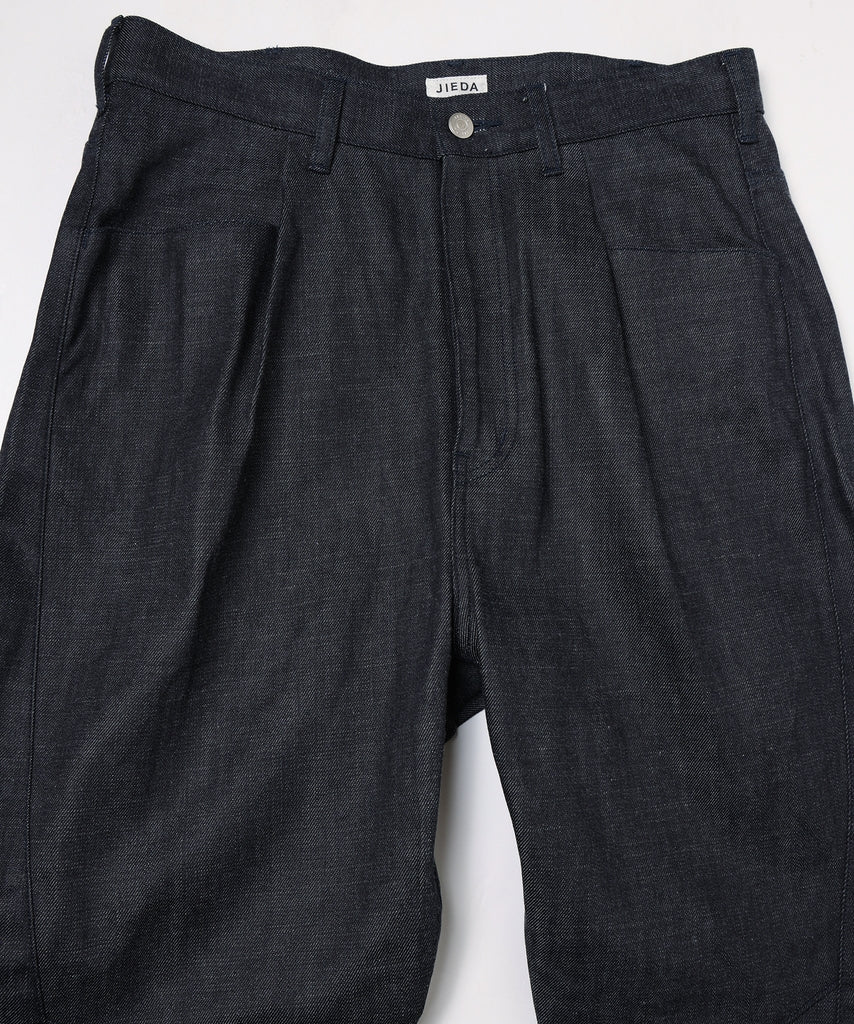 JIEDA　ENGINEERED DRAPING FLARE DENIM PANTS