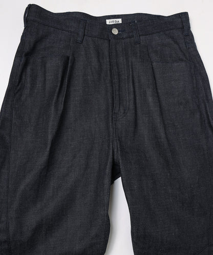 JIEDA　ENGINEERED DRAPING FLARE DENIM PANTS