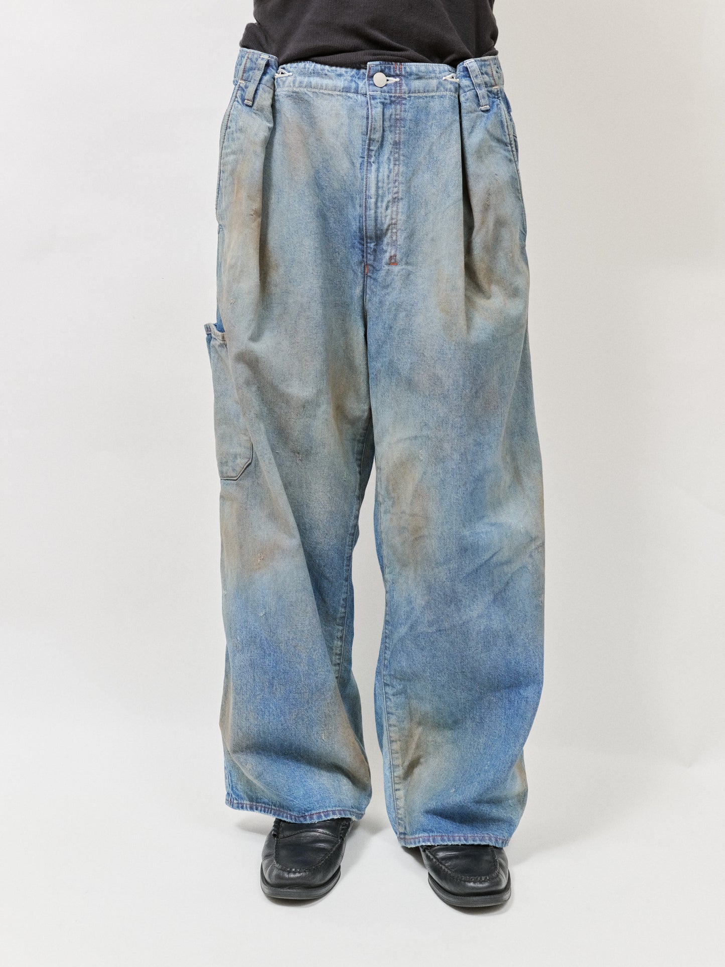 ANCELLM　DENIM PAINTER PANTS