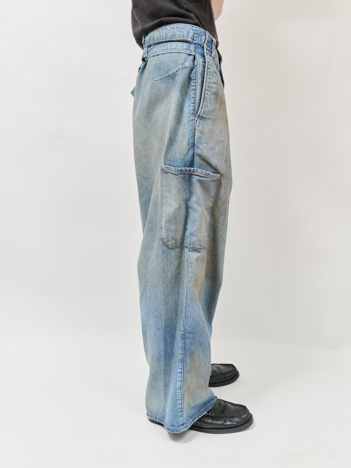 ANCELLM　DENIM PAINTER PANTS