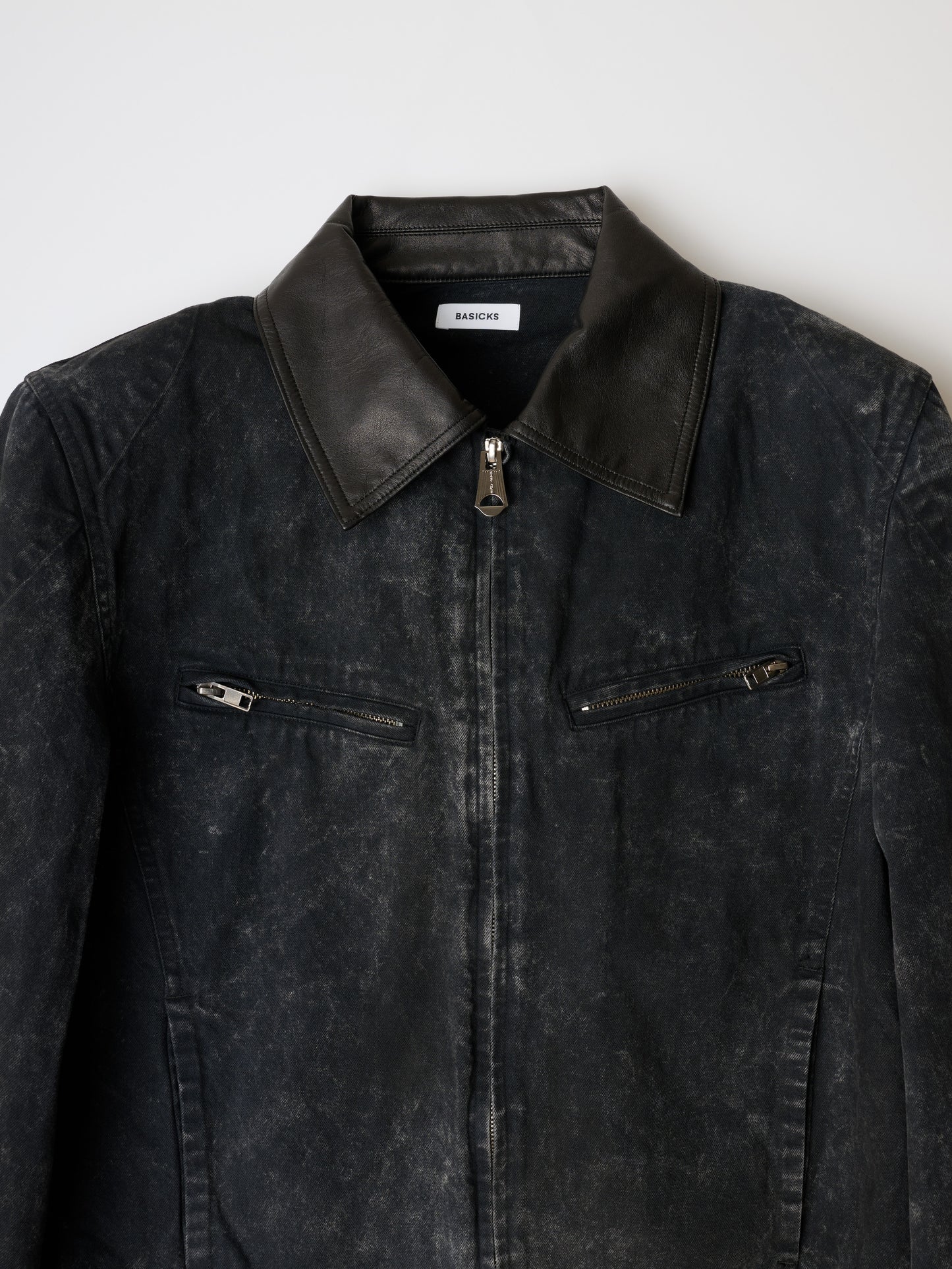 BASICKS　Dirty Motorcycle Denim Jacket
