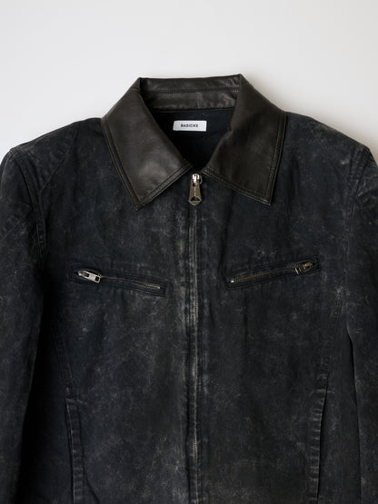 BASICKS　Dirty Motorcycle Denim Jacket