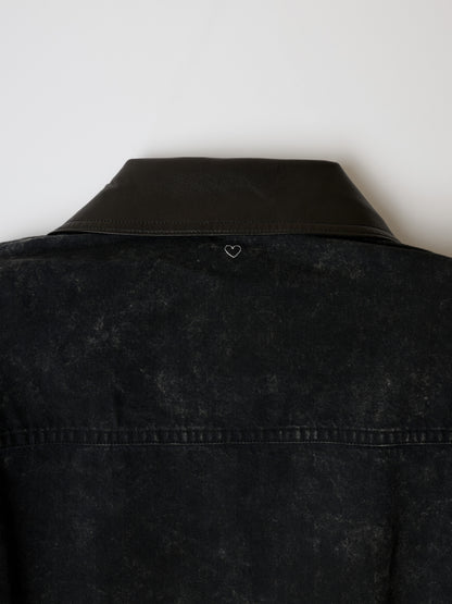 BASICKS　Dirty Motorcycle Denim Jacket