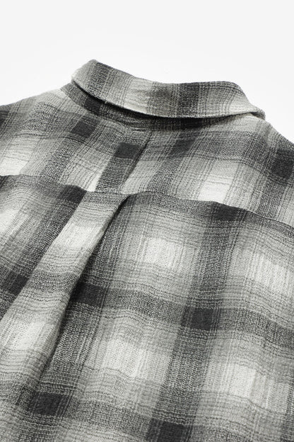 ROTOL　Dry Ombre Open Collar Shirt