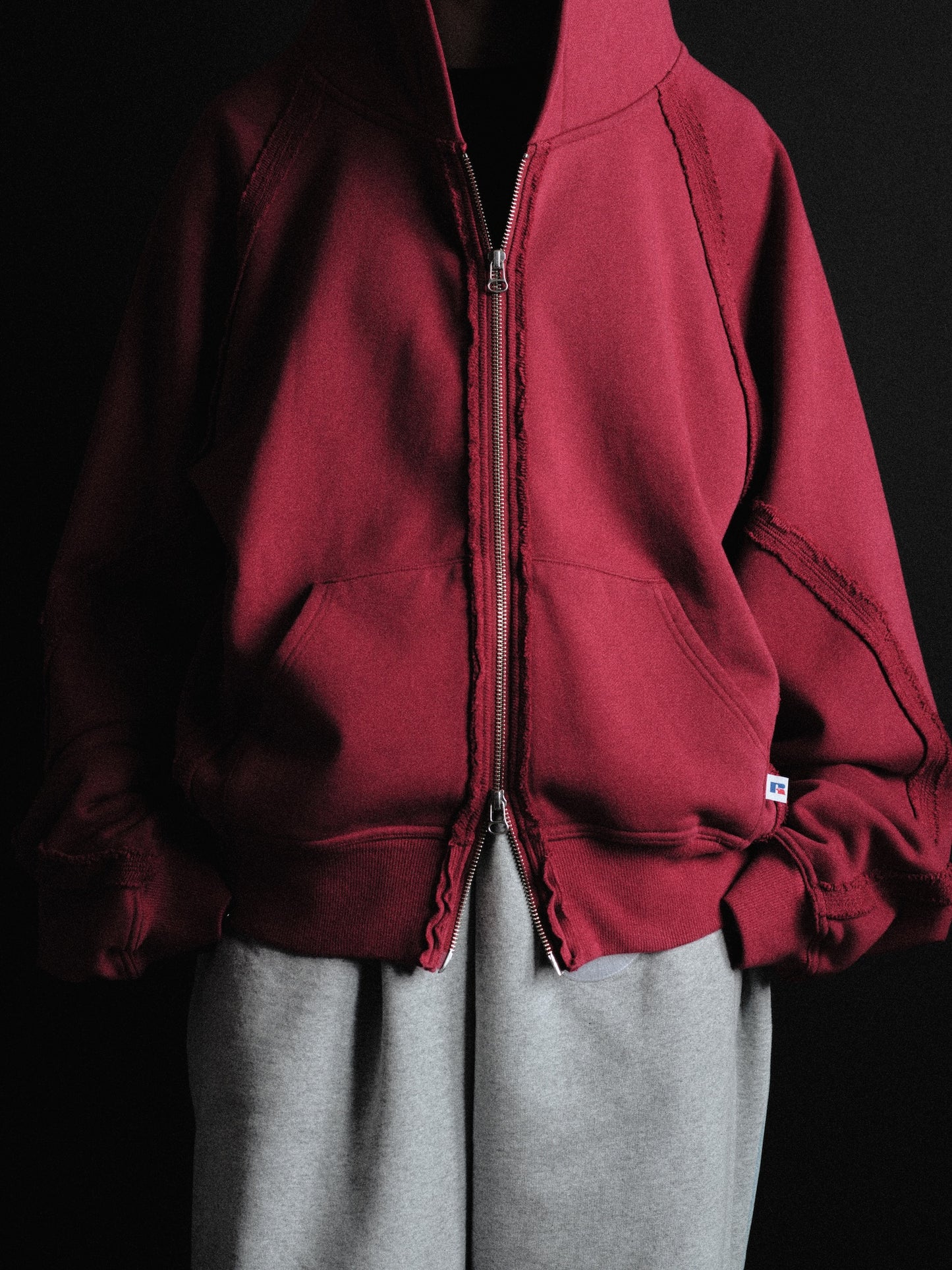 JIEDA × RUSSELL ATHLETIC ZIP HOODIE