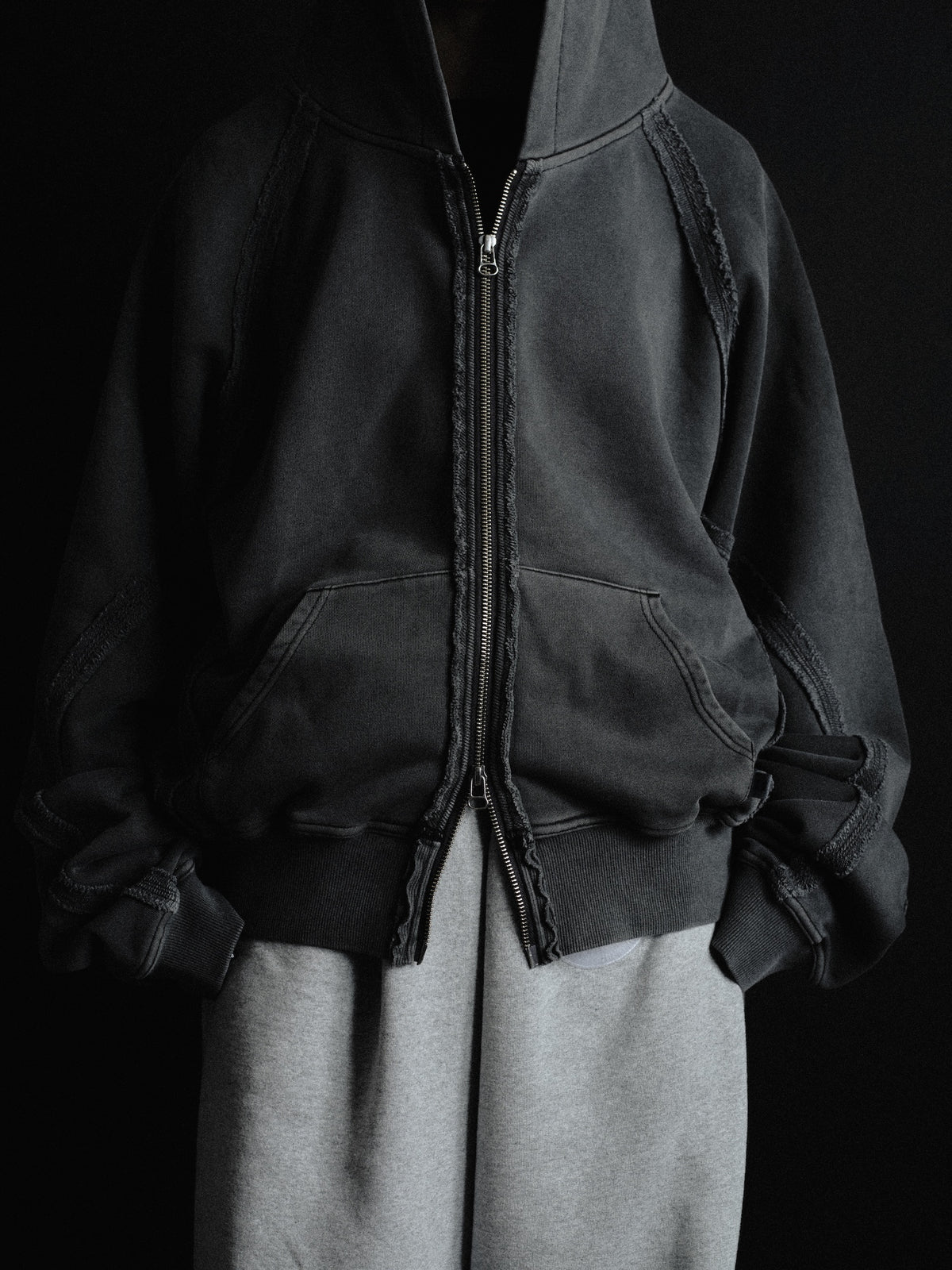 JIEDA × RUSSELL ATHLETIC ZIP HOODIE