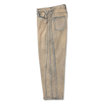 TRIPLE SEAMS 6P DENIM WIDE BLEACH