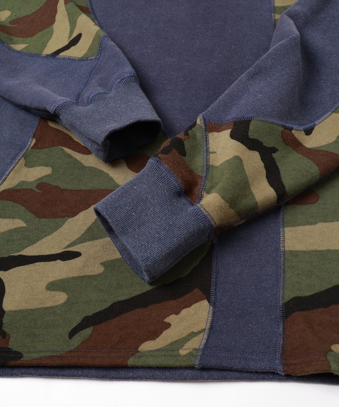 SWITCHING STITCH SWEAT CREW