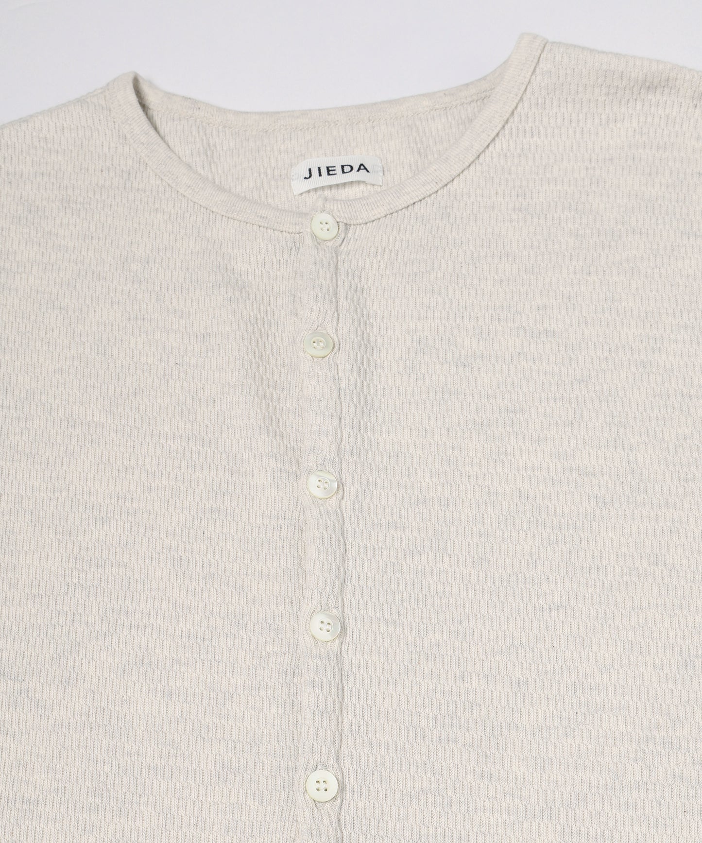 JIEDA　WAFFLE HENRY NECK L/S