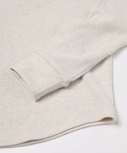 JIEDA　WAFFLE HENRY NECK L/S