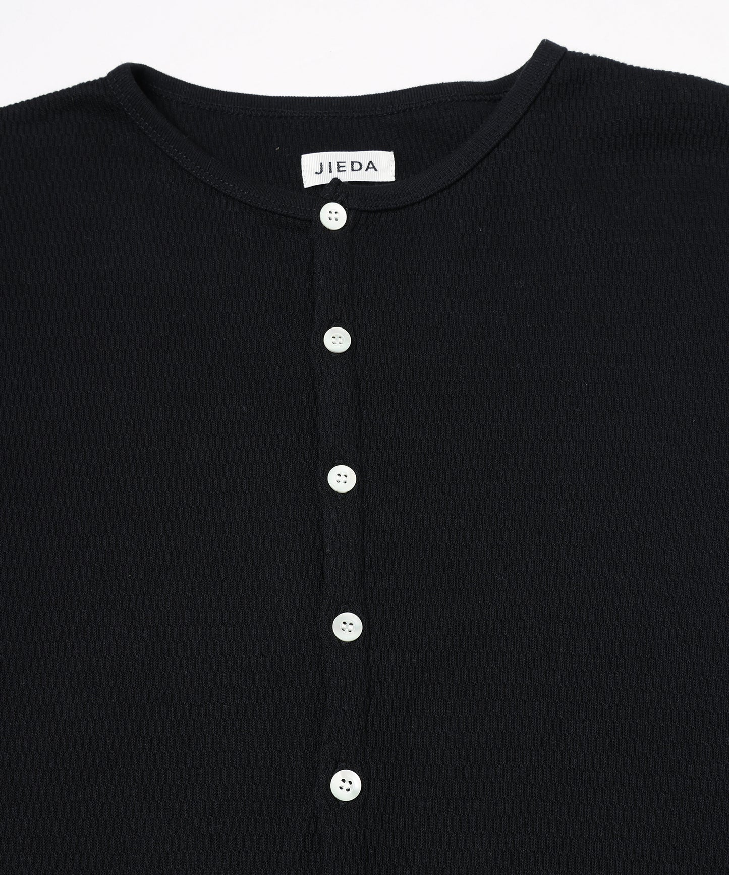 JIEDA　WAFFLE HENRY NECK L/S