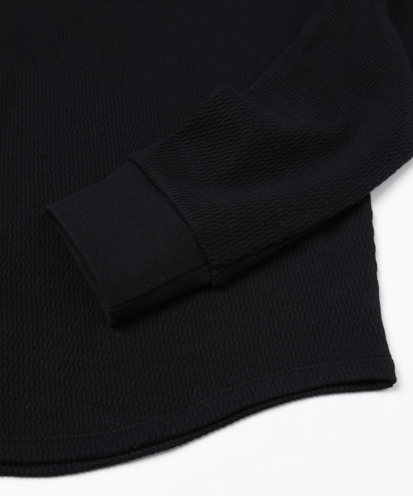 JIEDA　WAFFLE HENRY NECK L/S