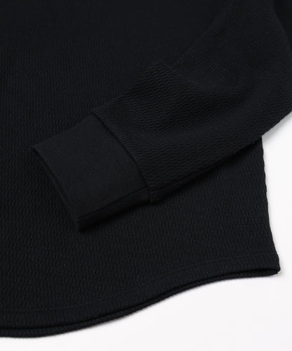 JIEDA　WAFFLE HENRY NECK L/S