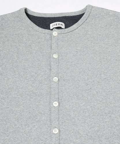 JIEDA　SWITCHING HENRY NECK L/S