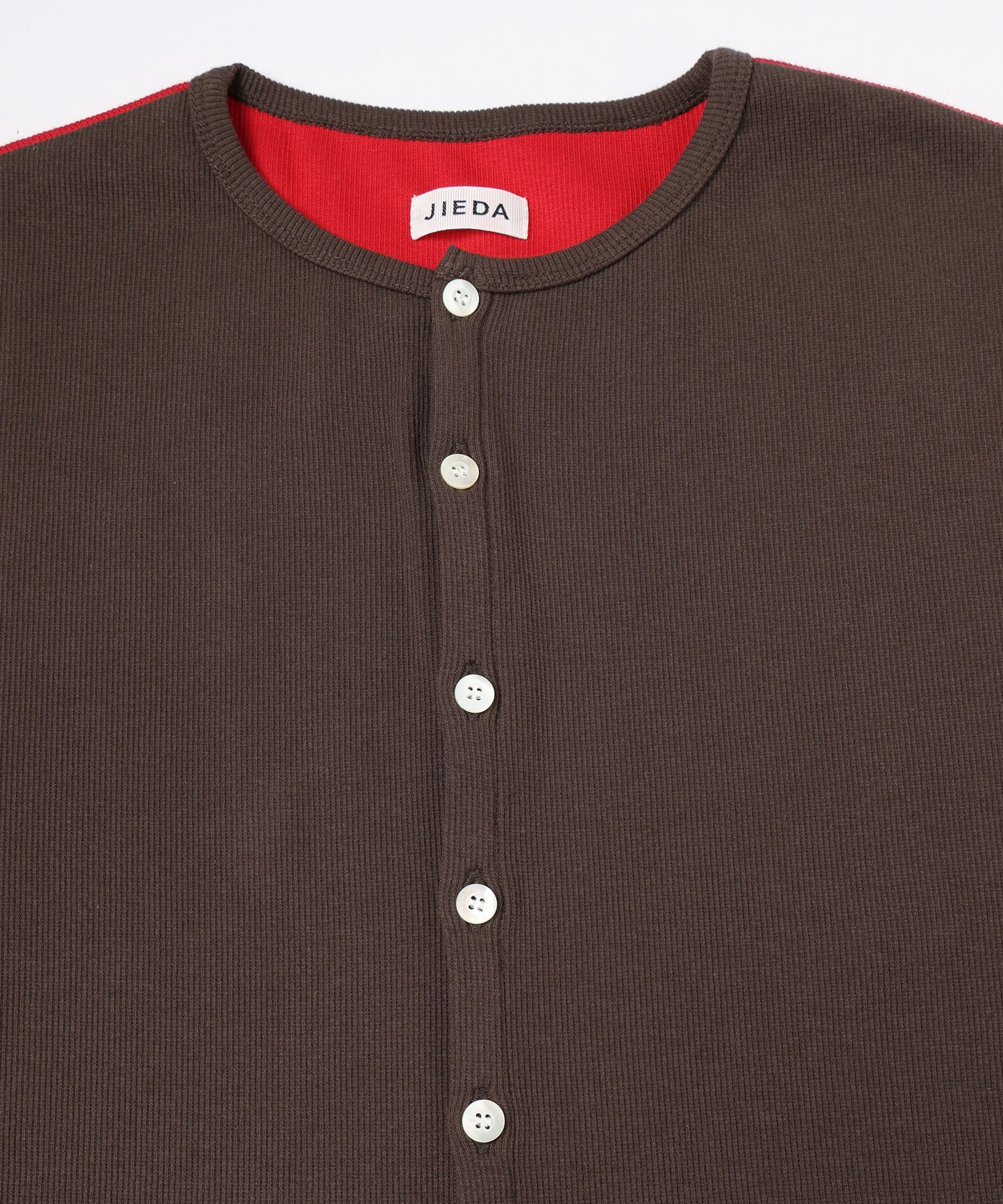JIEDA　SWITCHING HENRY NECK L/S