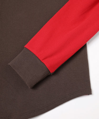 JIEDA　SWITCHING HENRY NECK L/S