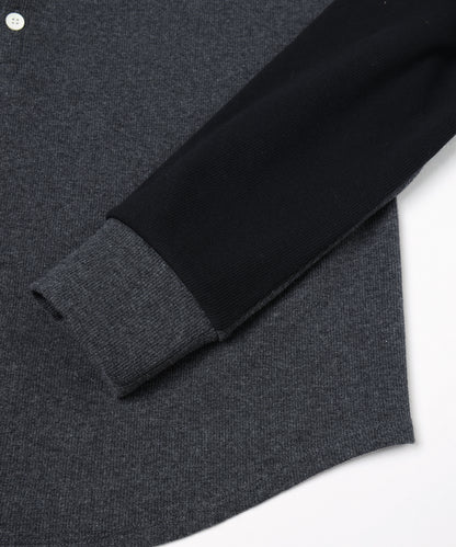 JIEDA　SWITCHING HENRY NECK L/S