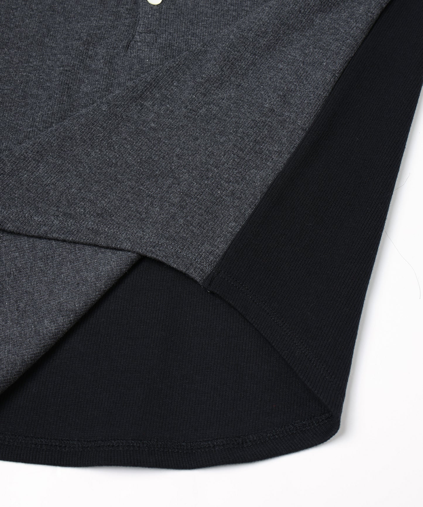 JIEDA　SWITCHING HENRY NECK L/S