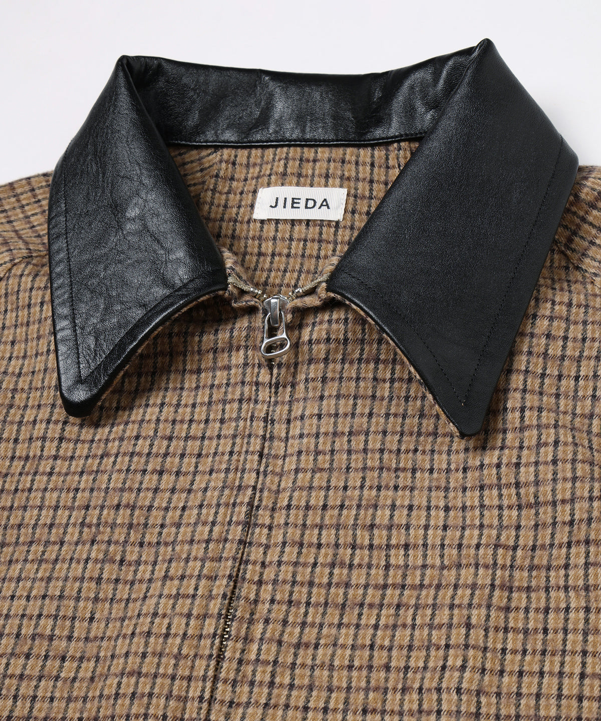 JIEDA　LEATHER COLLAR SHORT JACKET