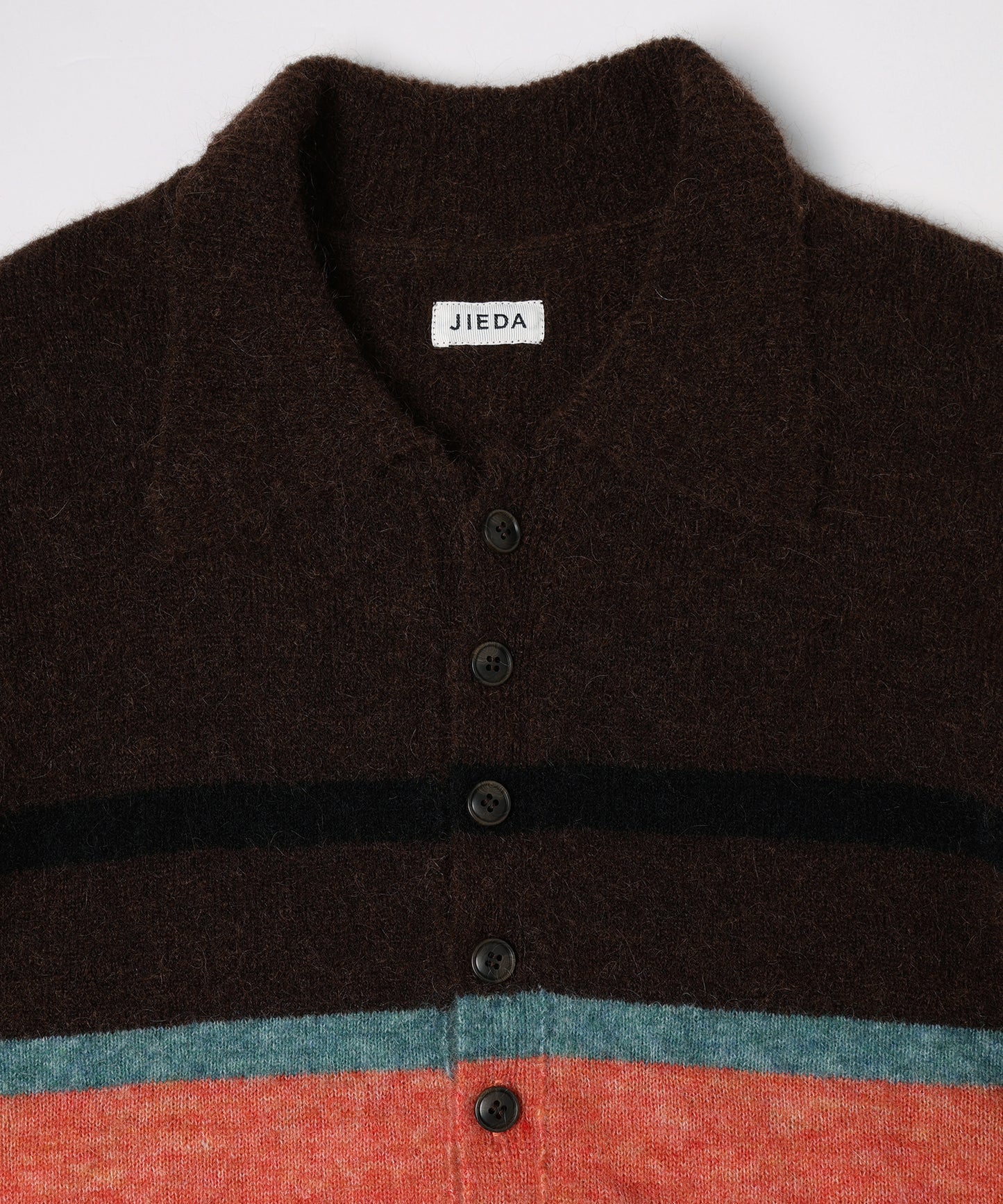 JIEDA　STRIPED KNIT POLO