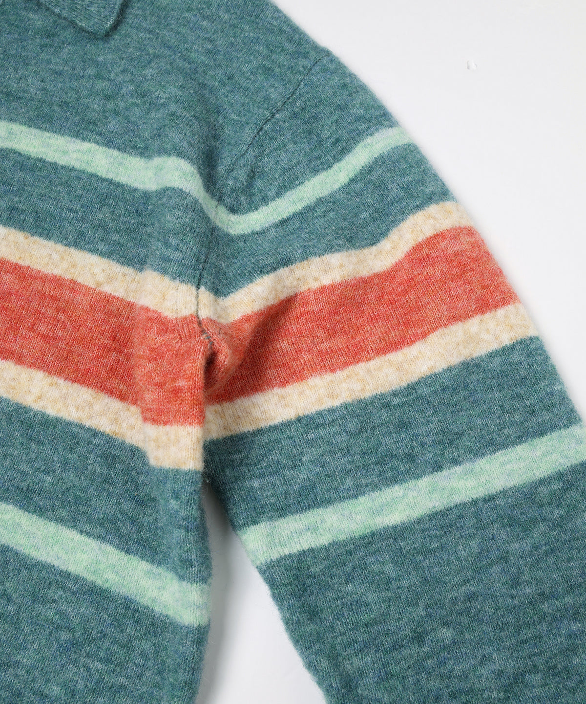 JIEDA　STRIPED KNIT POLO