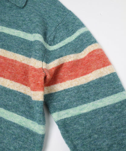 JIEDA　STRIPED KNIT POLO