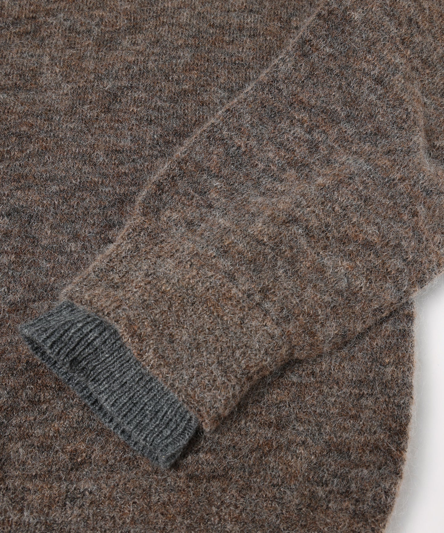 JIEDA　LAYERED MOHAIR KNIT SHIRT