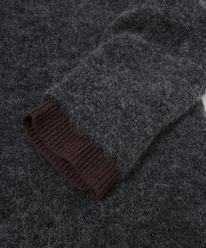 JIEDA　LAYERED MOHAIR KNIT SHIRT