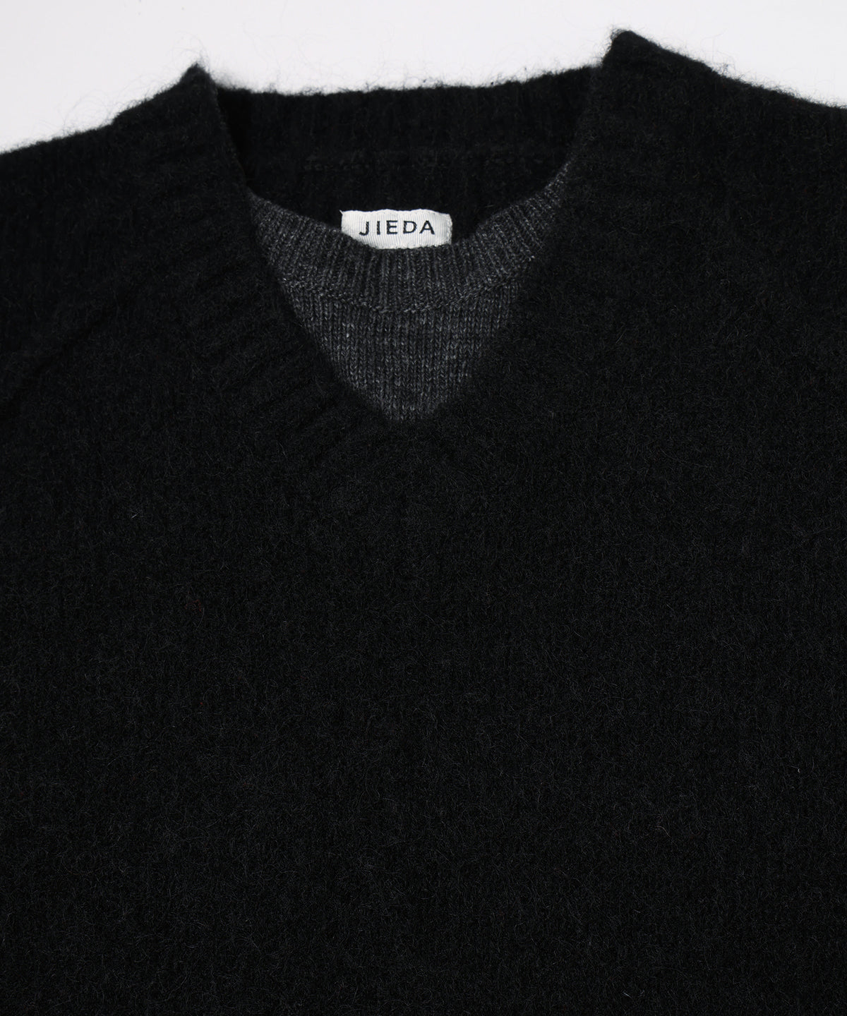 JIEDA　LAYERED MOHAIR V-NECK SWEATER
